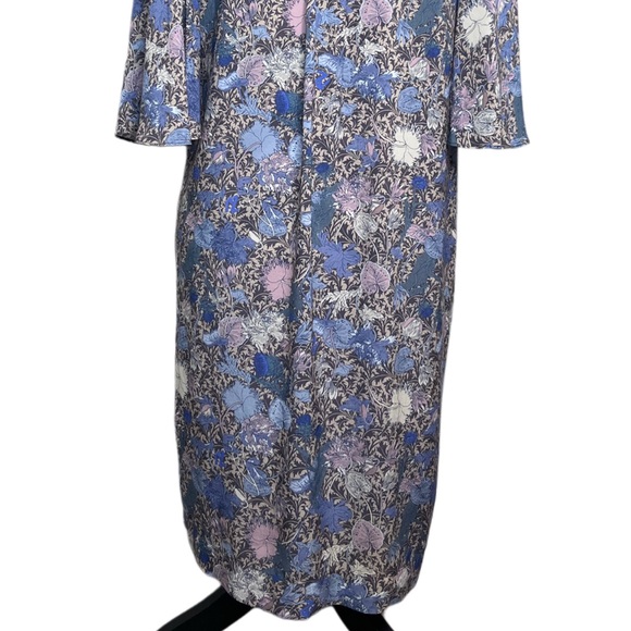 Zadig & Voltaire Rhona Wild Garden Floral Sz S Flutter Sleeves Midi Dress - Picture 6 of 12